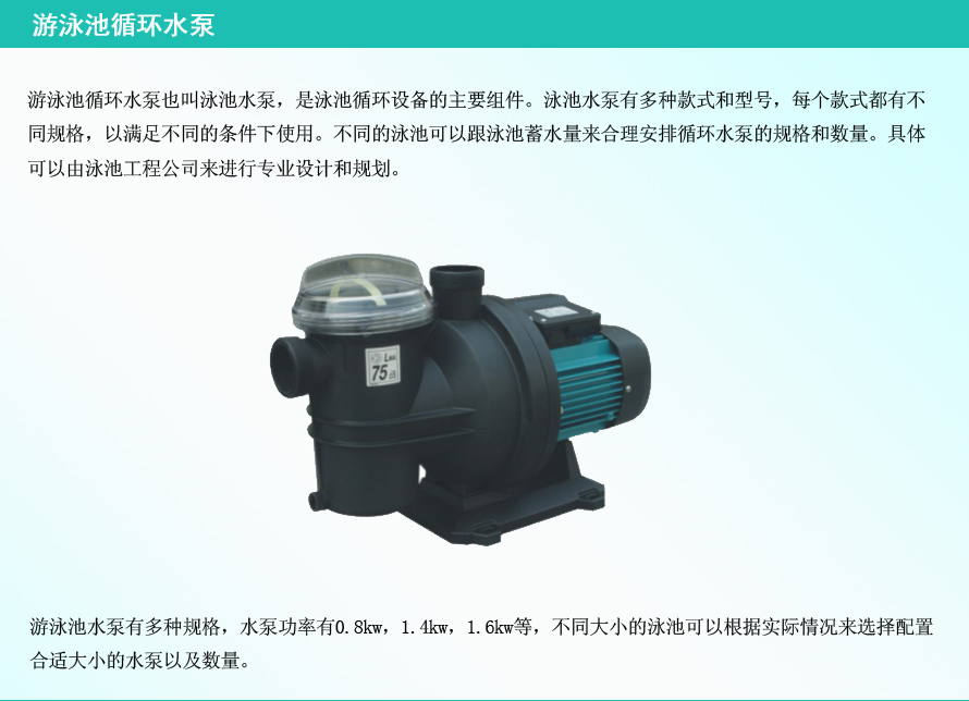 游泳池循環水泵